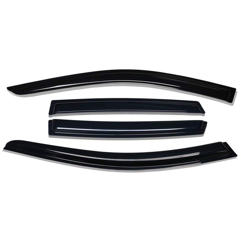 Lightronic Extra Durable Outside-Mount Auto Vent Window Visor, Fits 2013-2018 Nissan Altima (Sedan), UV Protection Rain Guard, Original Wind Deflector, No-Drill Easy Install, Dark Smoke, 4-Pcs - Image 3